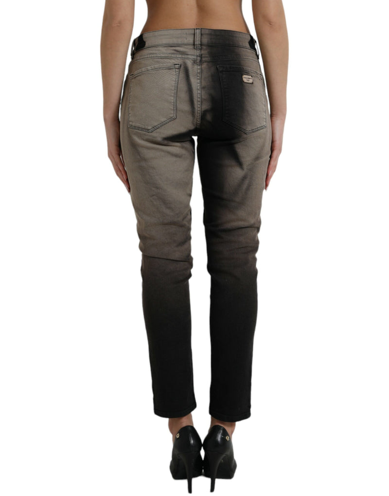 Elegante mittlere T-T-Tinten-Stretchjeans