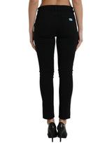 Chic Black Mid Taille Jeans Jeans