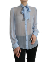 Elegante Seidenbluse Langmantelbluse