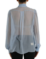 Elegant Silk Long Sleeve Blouse