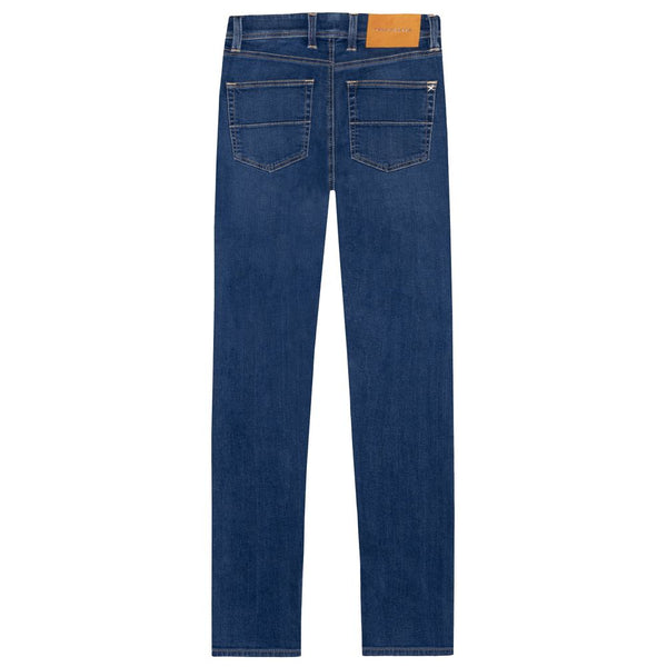 Eleganti jeans maschili di cotone tratto