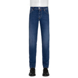 Eleganti jeans maschili di cotone tratto