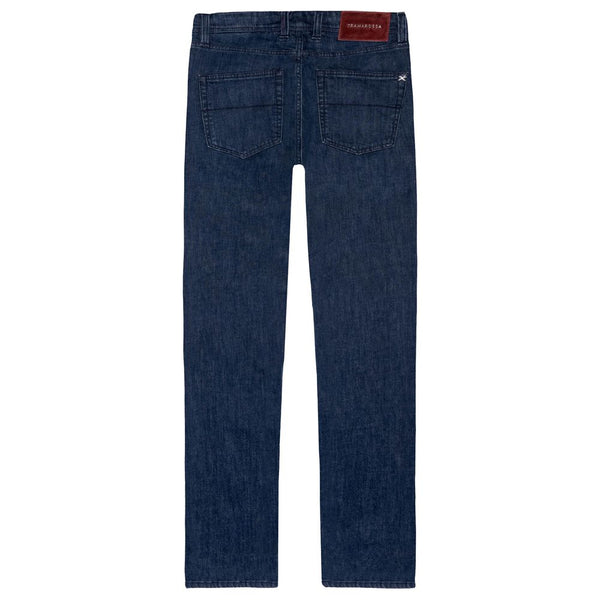 Eleganti jeans maschili di cotone tratto