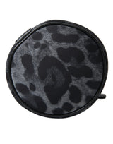 Chic Leopard Print Round Bottle Cage