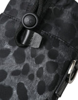 Cage di bottiglia rotonda con stampa leopardata chic