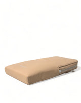 Bolsa telefónica de cuero de cuero beige beige