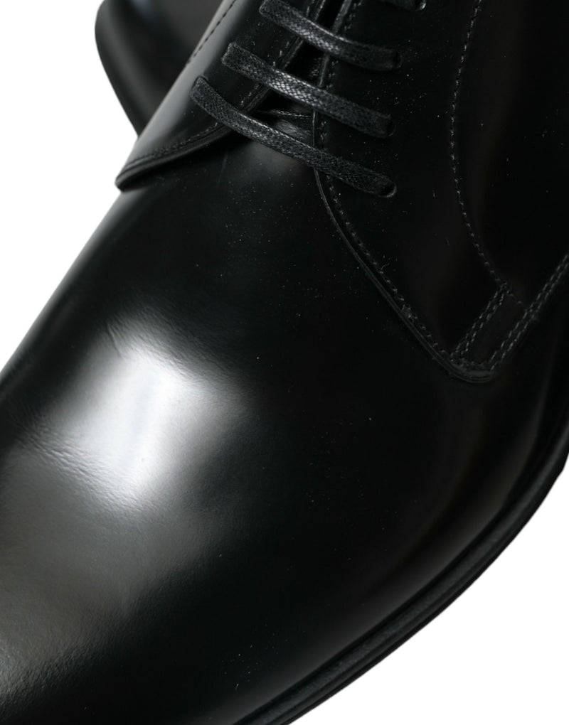 Eleganti scarpe formali in pelle nera derby