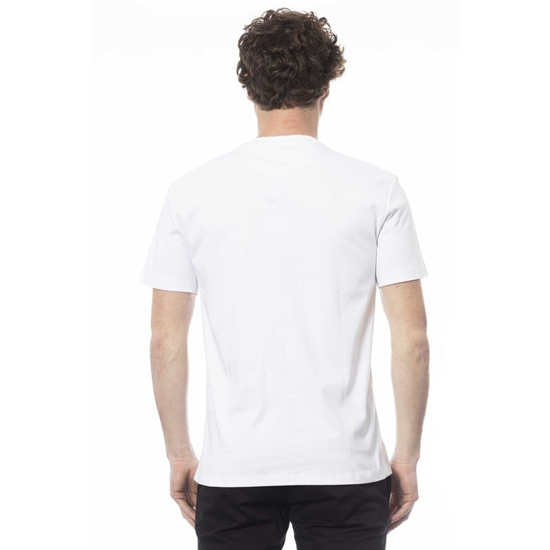 Élégant t-shirt à cou de coton blanc