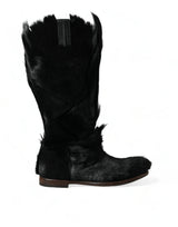 Opulent Gazelle Fur Mid Calf Boots