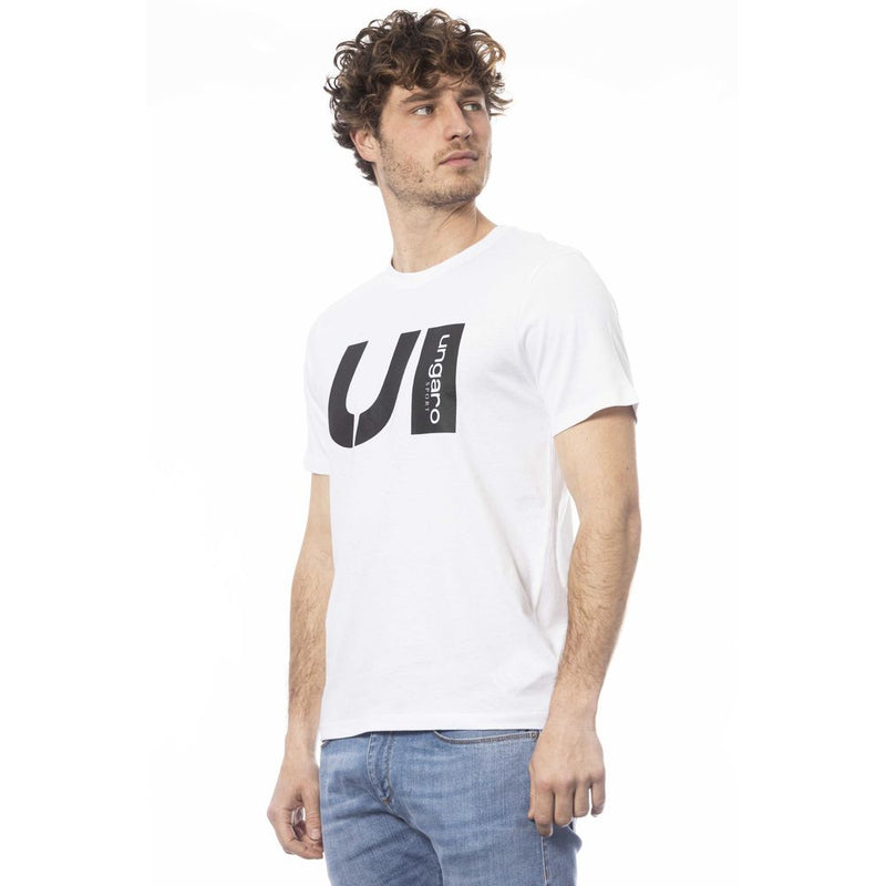 Elegantes Crew Neck -Baumwoll -T -Shirt