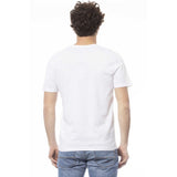 T-shirt à l'équipage de coton blanc chic