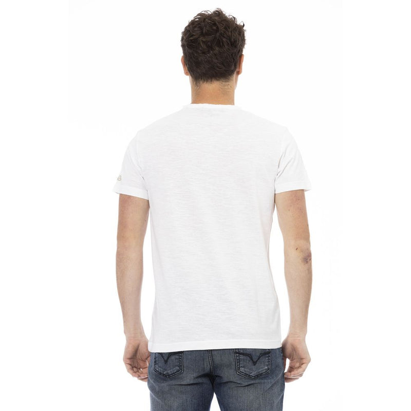 T-shirt blanc élégant avec imprimé signature