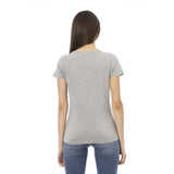 Gray Cotton Women's Top