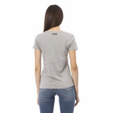 Chic Grey Baumwollmischtee mit einzigartigem Druck