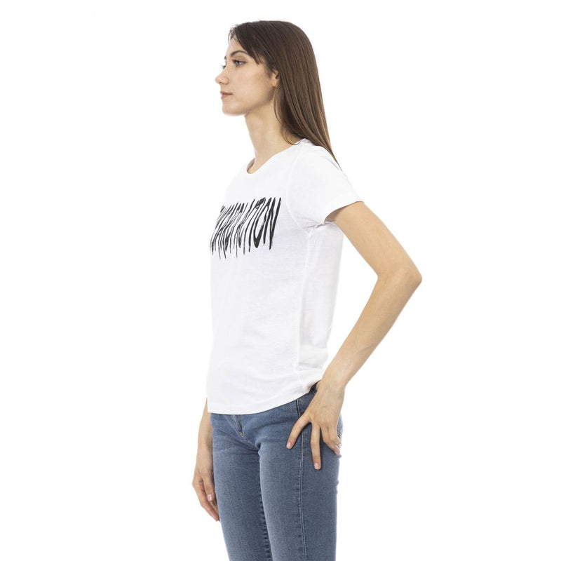 Elegantes Kurzarm -T -Shirt mit schickem Frontdruck