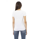 Elegantes Kurzarm -T -Shirt mit schickem Frontdruck