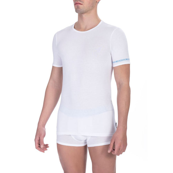 T-shirts de cou à l'équipage blanc à double pack élégant