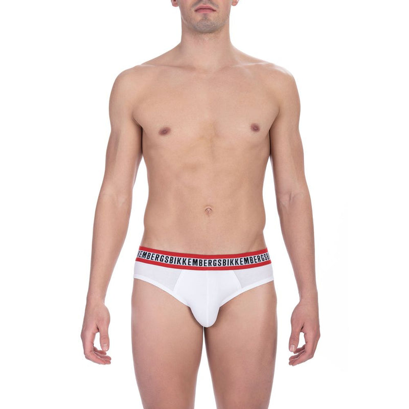 Schlanke Bikkembergs Cotton-Elastane Bi-Pack Slips