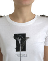 T-shirt de cou d'équipage monochrome élégant