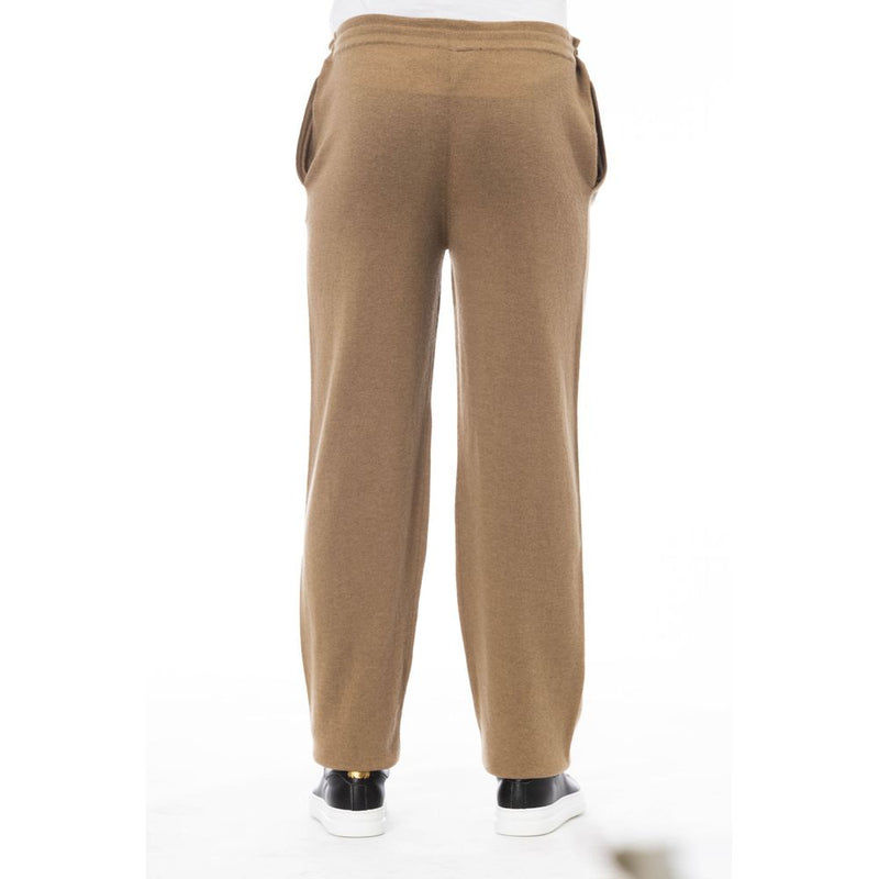 Pantalon de cordon beige élégant