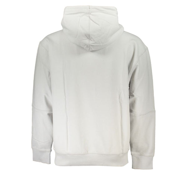 Elegantes langärmeliges Kapuzen-Sweatshirt in Grau