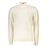 Elegant Turtleneck Cotton-Cashmere Blend Sweater