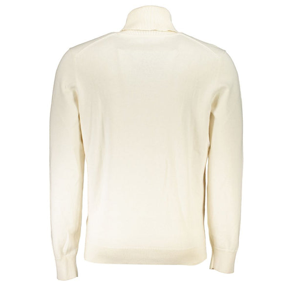 Elegante maglione di miscela in cotone-tattleneck cotone-cashmere