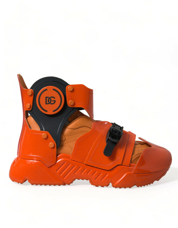 Orange luftiger High-Top-Turnschuhe Charme