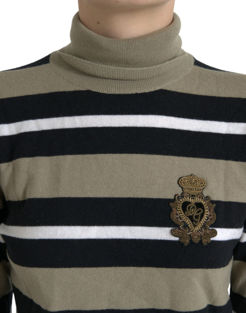 Elegante maglione a strisce a strisce