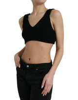 Elegante top corto Black Cashmere Bustier