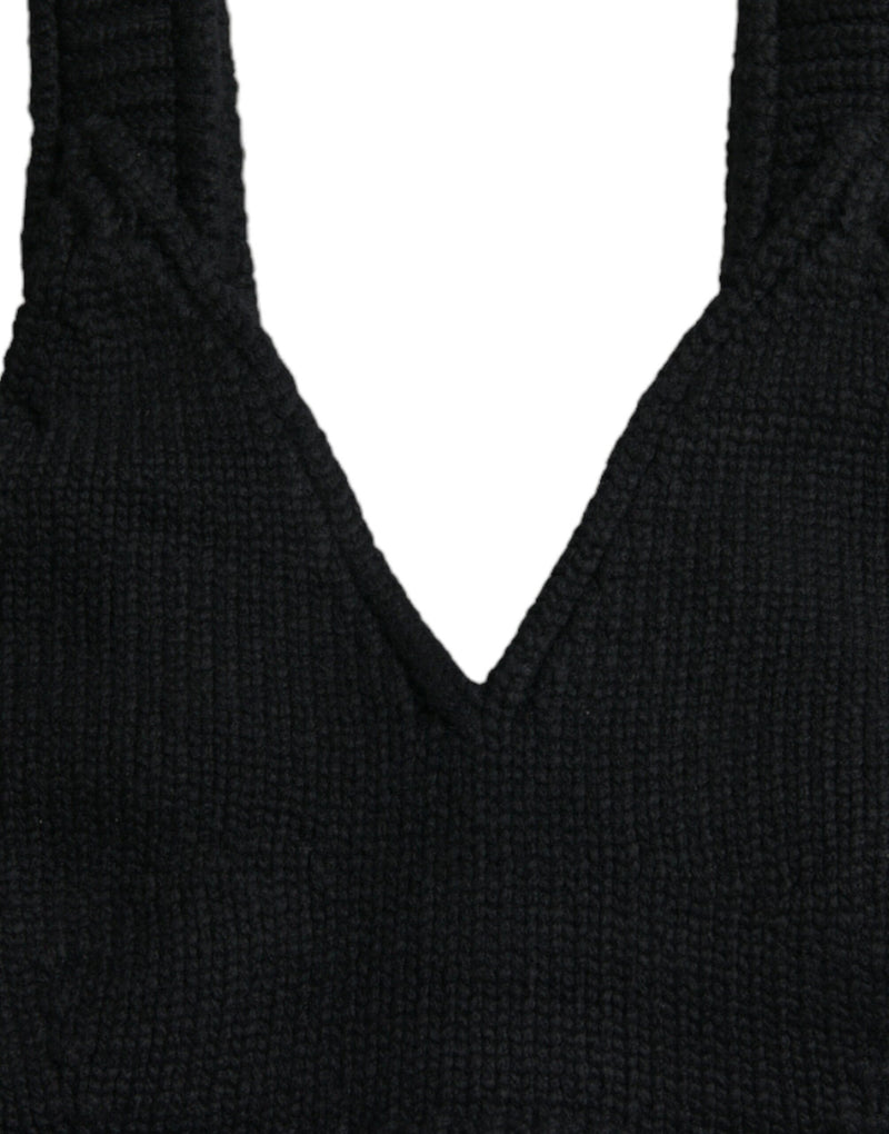 Elegante top corto Black Cashmere Bustier