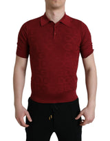 Elegant Silk Maroon Polo T-Shirt