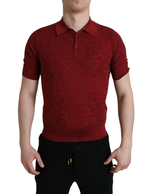 T-shirt de polo marron élégant en soie