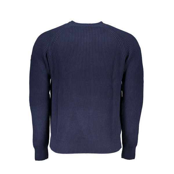 Umweltbewusster Crew-Nackenpullover in Blau