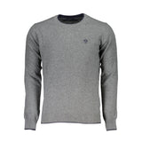 Eco-Conscious Gray Crew Neck Sweater