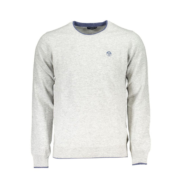 Gray Polyamide Men Sweater