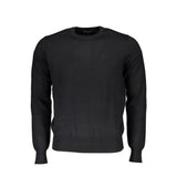 Eco-Luxe Black Crew Neck-Pullover