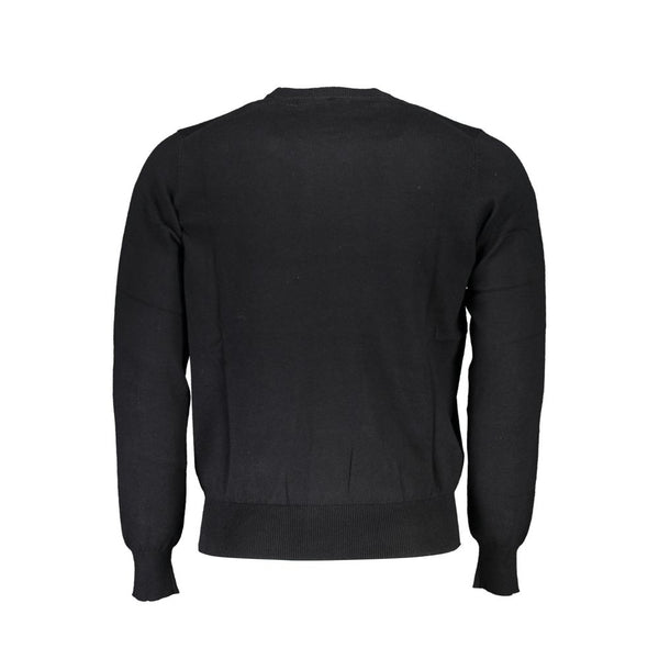 "Black Polyamide Men Sweater"