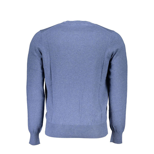 Öko-Chic-Crew-Nackenpullover in Blau