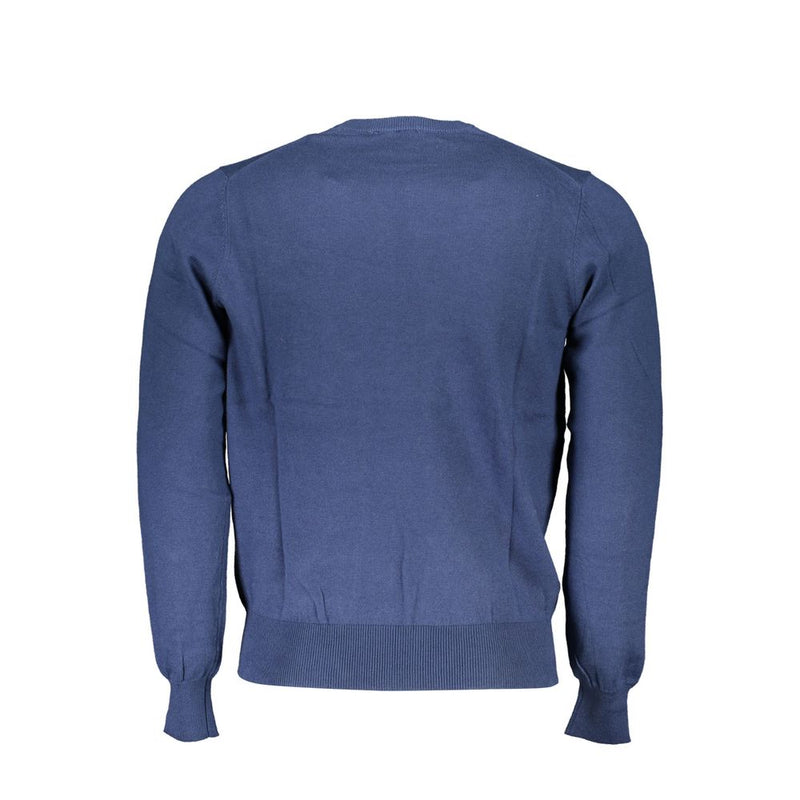 Crew Halsblauer, gemütlicher Pullover