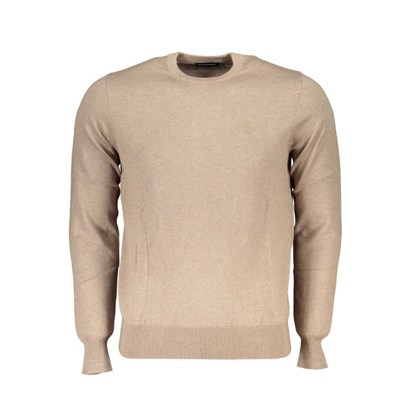 Maglione ricamato a cucina beige