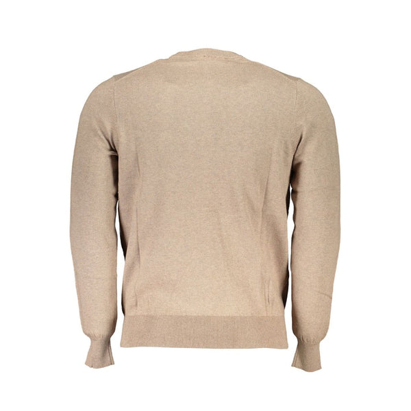 Maglione ricamato a cucina beige