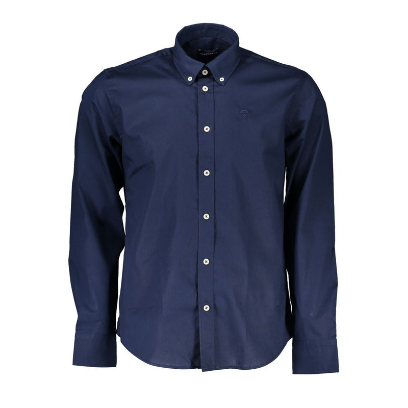 Camicia blu normale eco-consapevole