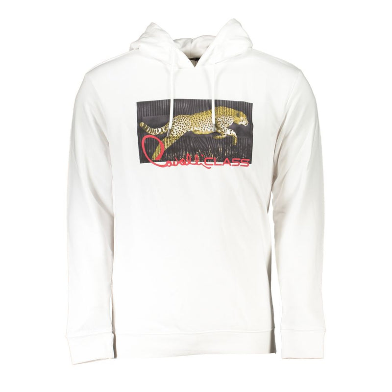 Sudadera blanca con capucha blanca con estampado exclusivo