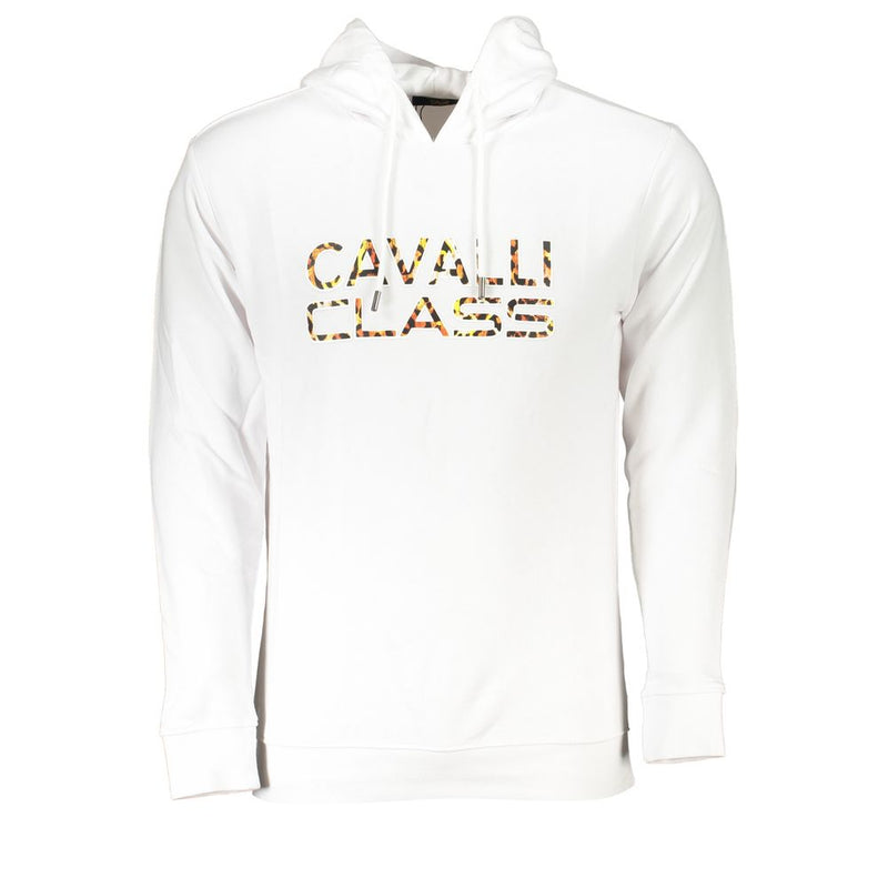 Sweat à capuche blanche élégante avec imprimé logo