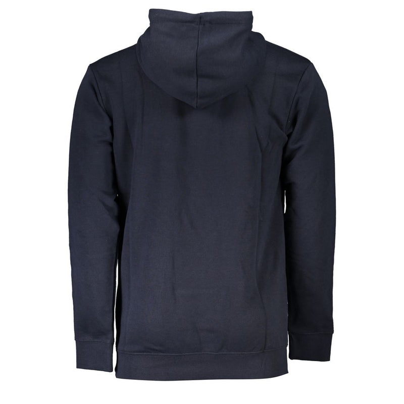 Chic Blue gebürstete Kapuze -Sweatshirt