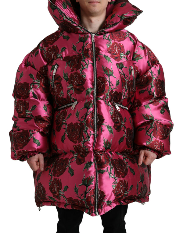 Elegante Rosenabdruck -Stammjacke