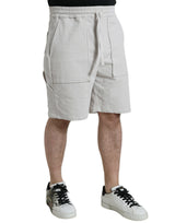 Pantalones cortos de bermudas para hombres de berma de algodón beige