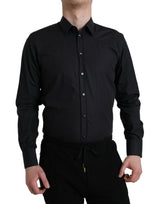 Elegant Navy Blue Blue Slim Fit Shirt