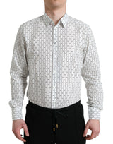 Elegante camisa de vestir de algodón blanco de algodón delgada